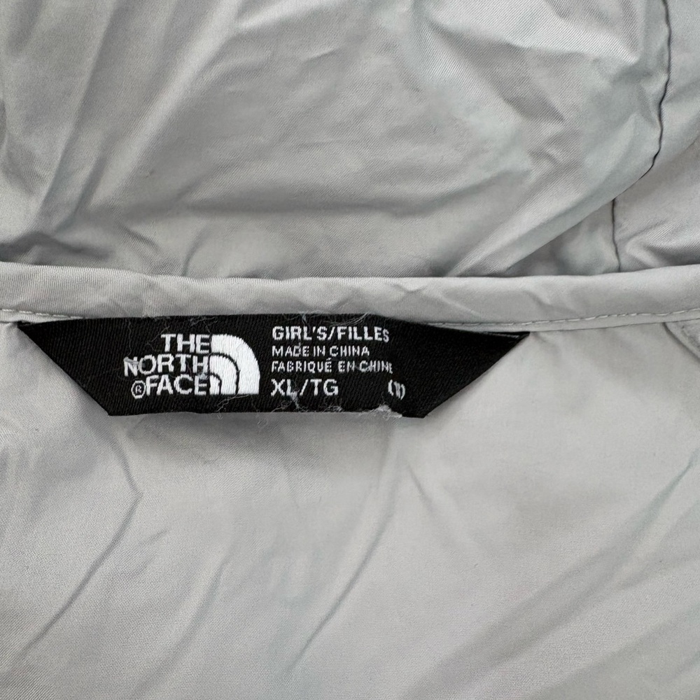 The North Face Girls' Double Down Hooded Jacket Bermuda (Mint) Green (Size XL) - Picture 4 of 5